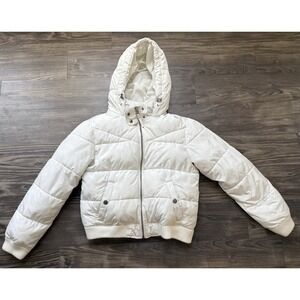 Aeropostale hooded puffer Coat jacket Cottagecore Clean Girl Large Y2K 90's Insp